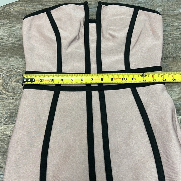 Wynwood Couture Strapless Fitted Corset Trimmed Dress Size Large - Picture 10 of 13